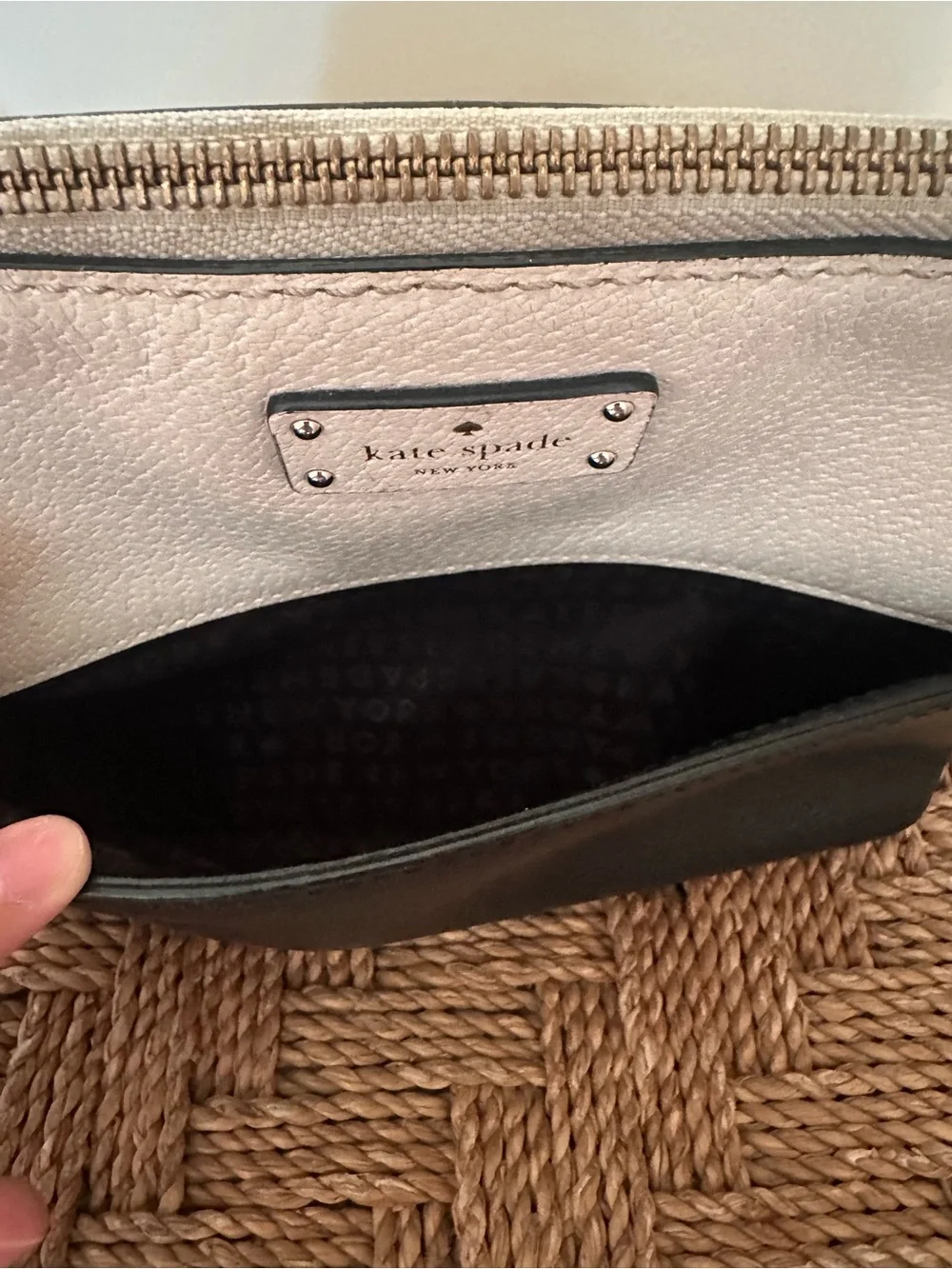 Kate Spade New York Grove Street Millie Black and Cream Two-Tone Crossbody Bag